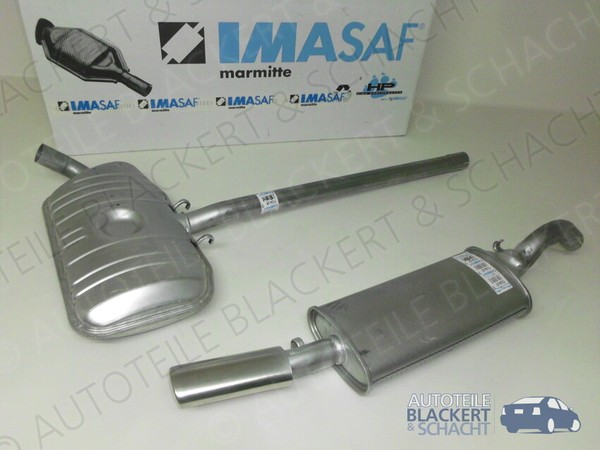 Imasaf Auspuff Komplett Ab Kat + Anbauteile für VW Corrado 2.0 I 85KW 1993-1995-image