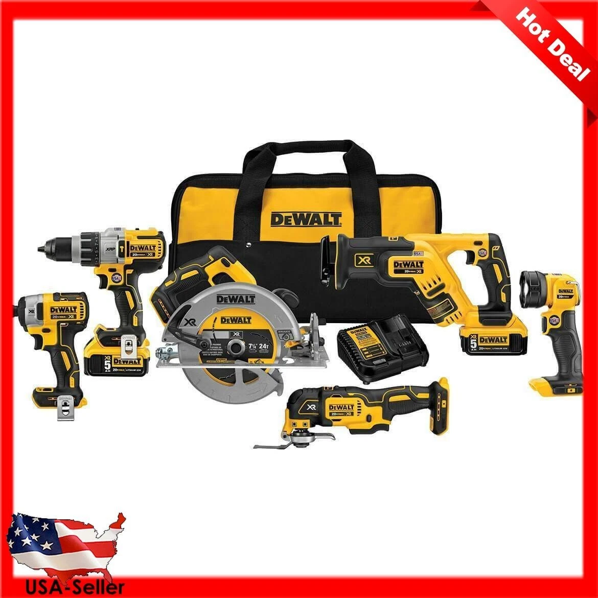 Dewalt dck694p2 20v max xr 6 tool combo kit new arrivals