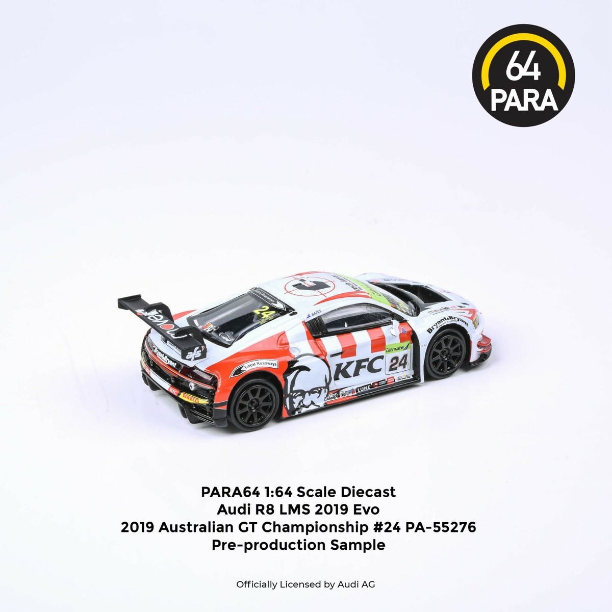 PARA64 - Audi R8 LMS 2019 (White) KFC - 2019 Australian GT