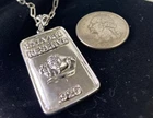 Buffalo Ingot Pendant Sterling silver