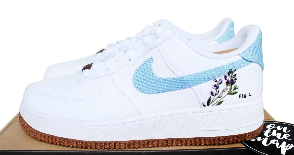 スニーカー Nike Air Force 1 Indigo (W) Nike Air Force 1 Low W SE White Indigo Blue UK 4 5 7 8 9 10