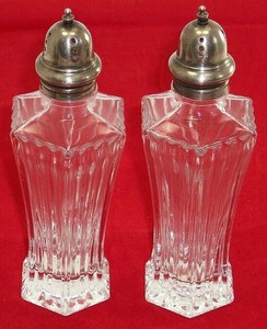 mikasa diamond fire salt and pepper shakers