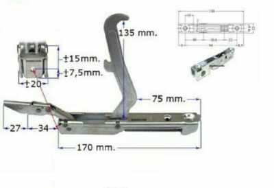 Ariston indesit Pair Oven Door Hinge CM. 170 x 20 door springs | eBay