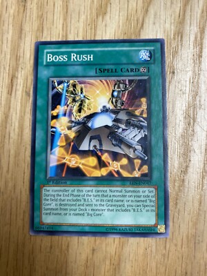 1996 first edition yugioh cards 1996 Yu-Gi-Oh First Edition Boss Rush Card