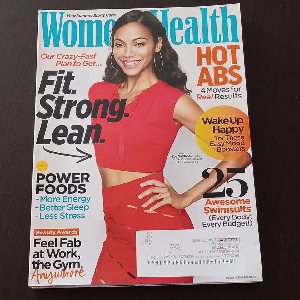 Womens Health Magazine Lot Hot Katie Holmes Fit Zoe Saldana Rachel Brathen 2018 Foto 3 de 4