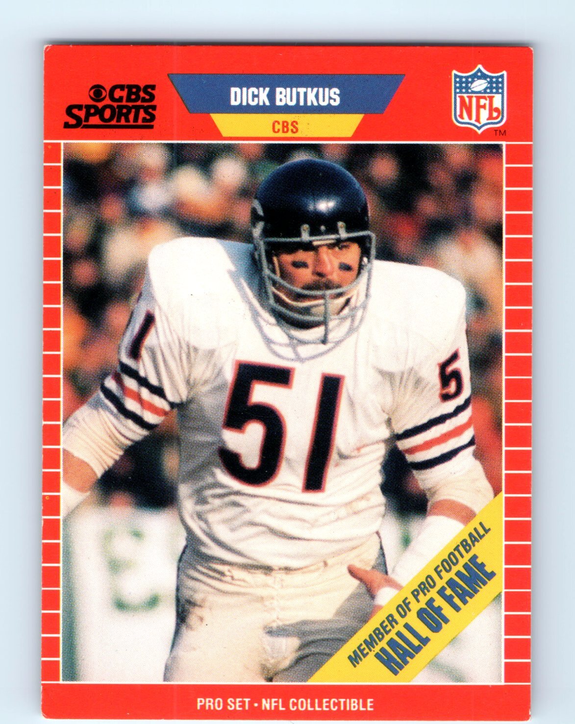 1989 Pro Set #15 Dick Butkus Announcer Collectibles