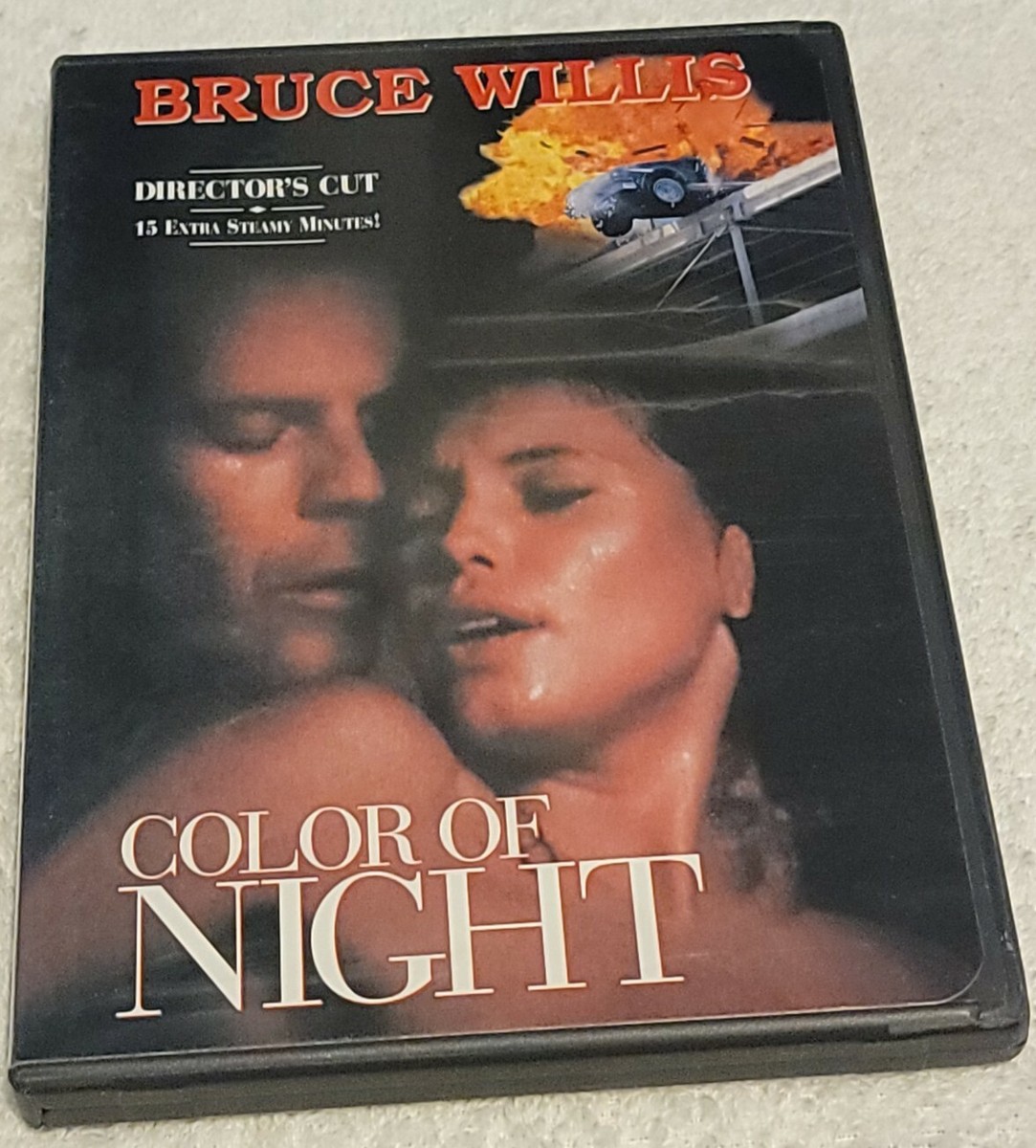 Color of Night Director's Cut DVD Bruce Willis Rare oop