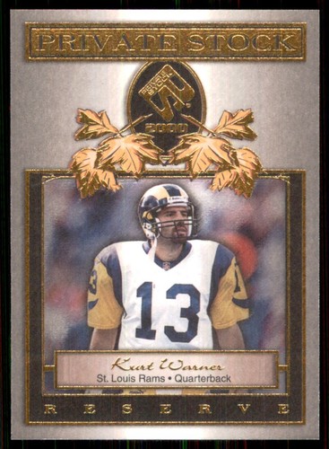 2000 Pacific Private Stock Reserve #17 Kurt Warner Rams