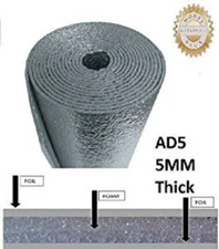 USEP Reflective Insulation Roll Foam Core Radiant Barrier 5MM AD5 (16"x10') R8