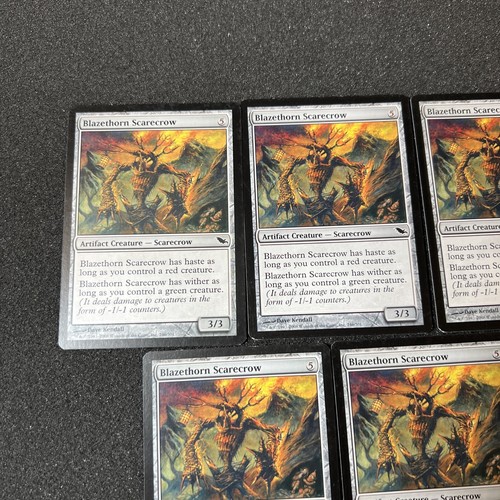 Blazethorn Scarecrow Magic The Gathering Mtg Artifact Shadowmoor Card 5 - Picture 3 of 5