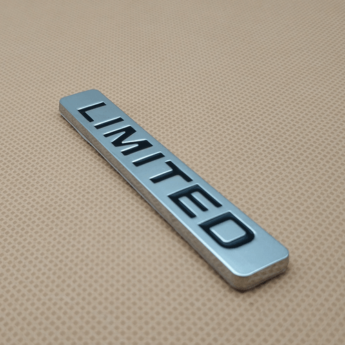 3D Metal Silver LIMITED Logo Car Sticker Side Fender Trunk Badge Emblem Decal - Picture 3 of 5