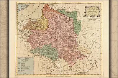Poster, Many Sizes; Map Of Kingdom Of Poland And Lithuania 1770 P2