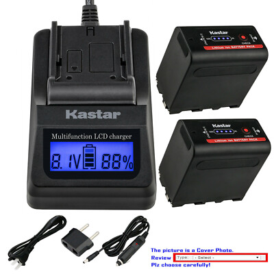 Kastar Battery LCD Fast Charger for Atomos NP-F970 F960 Atomos Shogun Battery