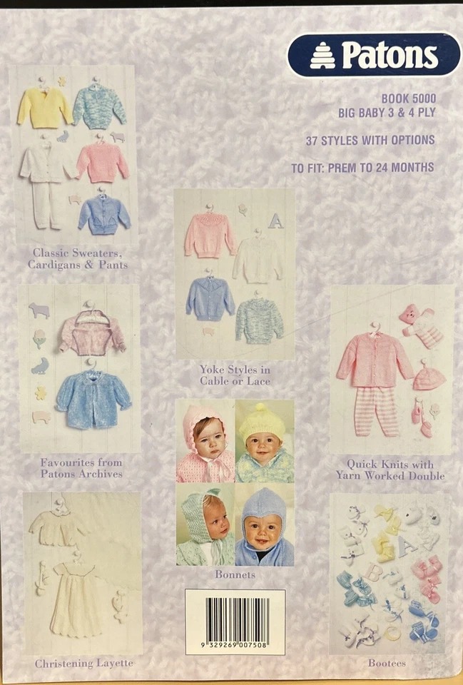Patons 5000-Knitting Book-Complete Wardrobe Of Handknits For Baby  - Image 2 of 4