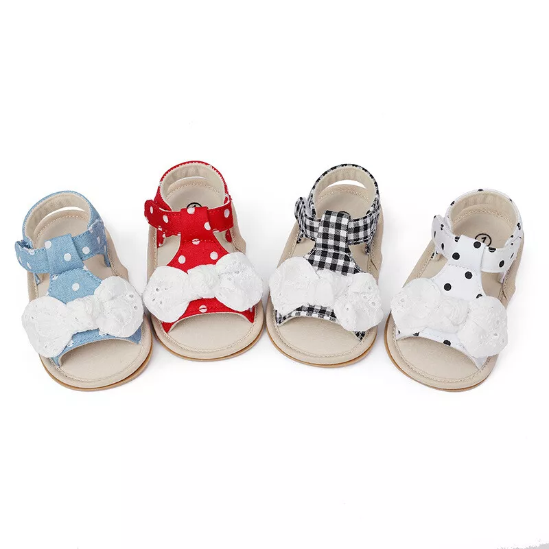 Korean Style Summer Infant Shoes Party Size 0 18M Baby Girl Barefoot Sandals