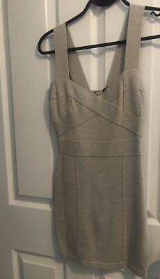 Guess by Marciano Gold Bandage Dress | eBay