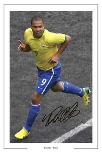 ronaldo brazil autograph brasil signed soccer