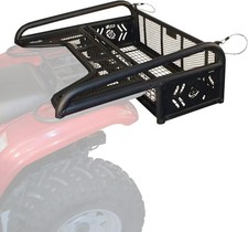 Kolpin ATV Rear Drop Basket Rack Collapsible Tailgate Universal - Black
