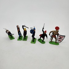 Vintage Britains England fighting Knights metal figures 6pcs 1987