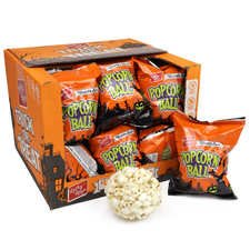 Halloween Popcorn Balls   Crunchy Sweet Treats for Trick-Or-Treaters  Parties  