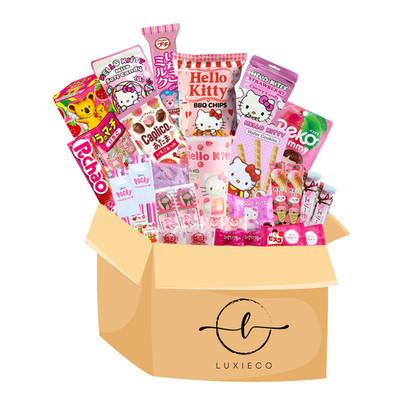 Best Asian Exotic Snack Box Pink Theme |Popular Snack and Candy from Japan Korea