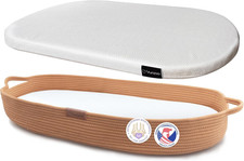Cesta Fasciatoio per Neonato Con Materassino Impermeabile Fasciatoio Portatile N