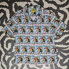 Golf Wang Short Sleeve Shirt Tropical Toucan Pattern. Men's Large