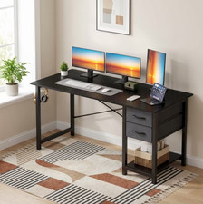 40-47 inch Home Office Computer Desk with Drawers Small Writing Work Study Desks