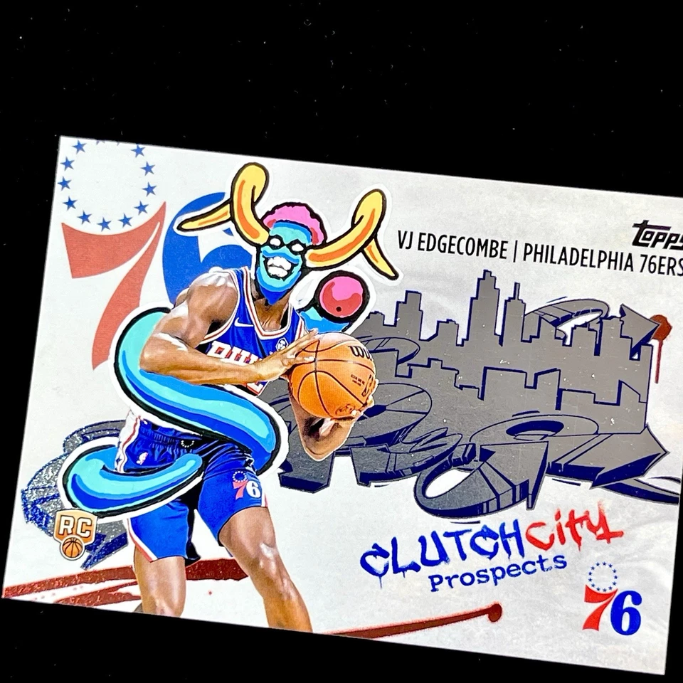 1/1 VJ EDGECOMBE RC 🔥 CLUTCH CITY ROOKIE SSP 🔥 NEW PENINI: ONE OF ONE ART - Image 3 of 4