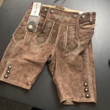 Lederhosen4u Mens Size 48 us 30 Brown Oktoberfest Lederhosen Shorts New Tags