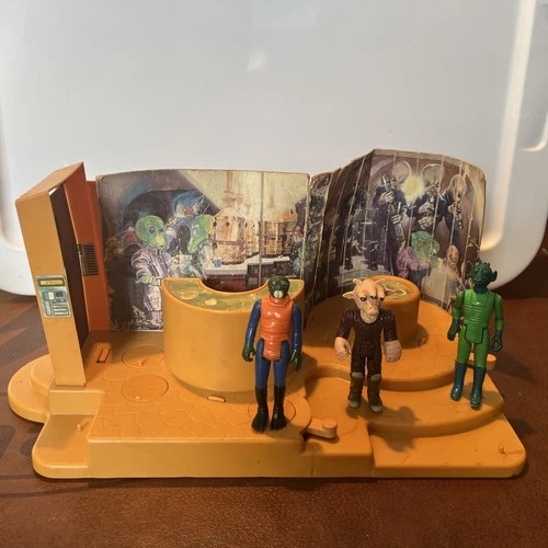 Vintage Star Wars 1978 CREATURE CANTINA PLAYSET Kenner W/3 figures