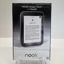 Nook Simple Touch With Glowlight By Barnes & Noble Wi-Fi BNRV350 New & Sealed