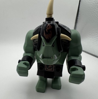 2009 LEGO Castle Fantasy Era Sand Green Troll MiniFigure (cas424) 7097 Armor