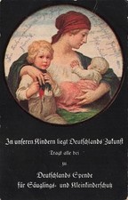 Postal 1ª GM Tarjeta de donación Donación para la protección de bebés y niños...