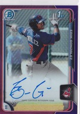 2015 Erik Gonzalez Bowman Chrome Purple Refractor Auto RC /250 #BCAP-EG A2289