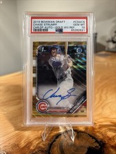 2019 Bowman Draft Chrome Draft Pick Auto Gold Chase Strumpf #CDA-CS (AU, RC)