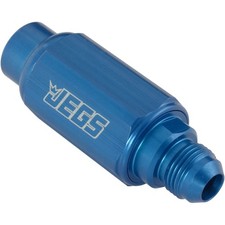 Jegs Compact Billet Aluminum In-line Fuel Filter 2 516 In. Long -8 An