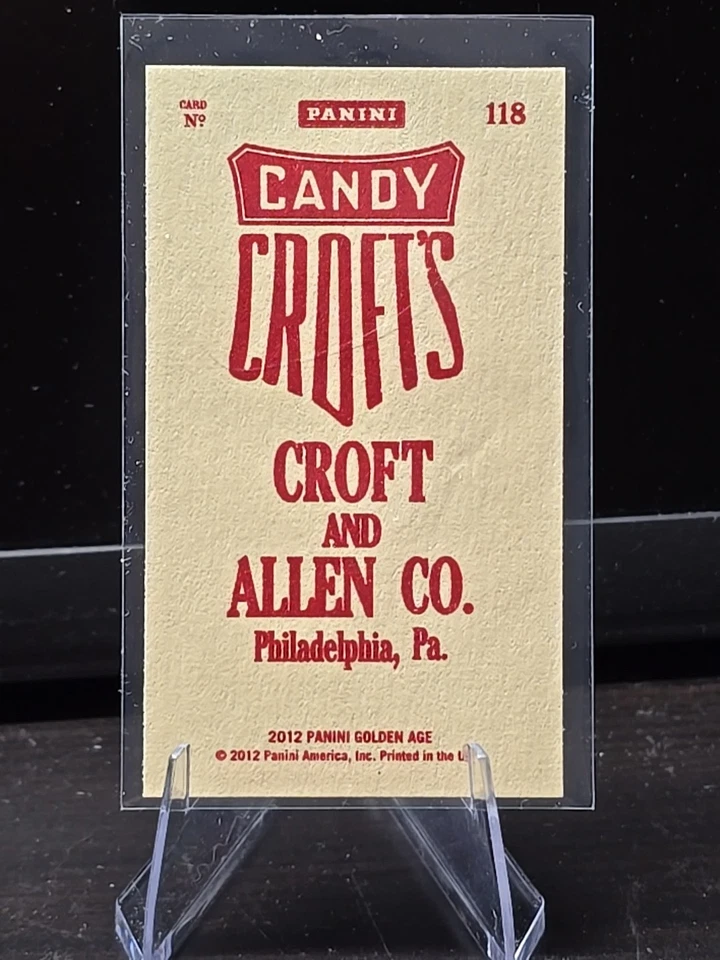 2012 Panini Golden Age Candy Croft's Mini Red Back Pete Rose #118 - Image 2 of 2