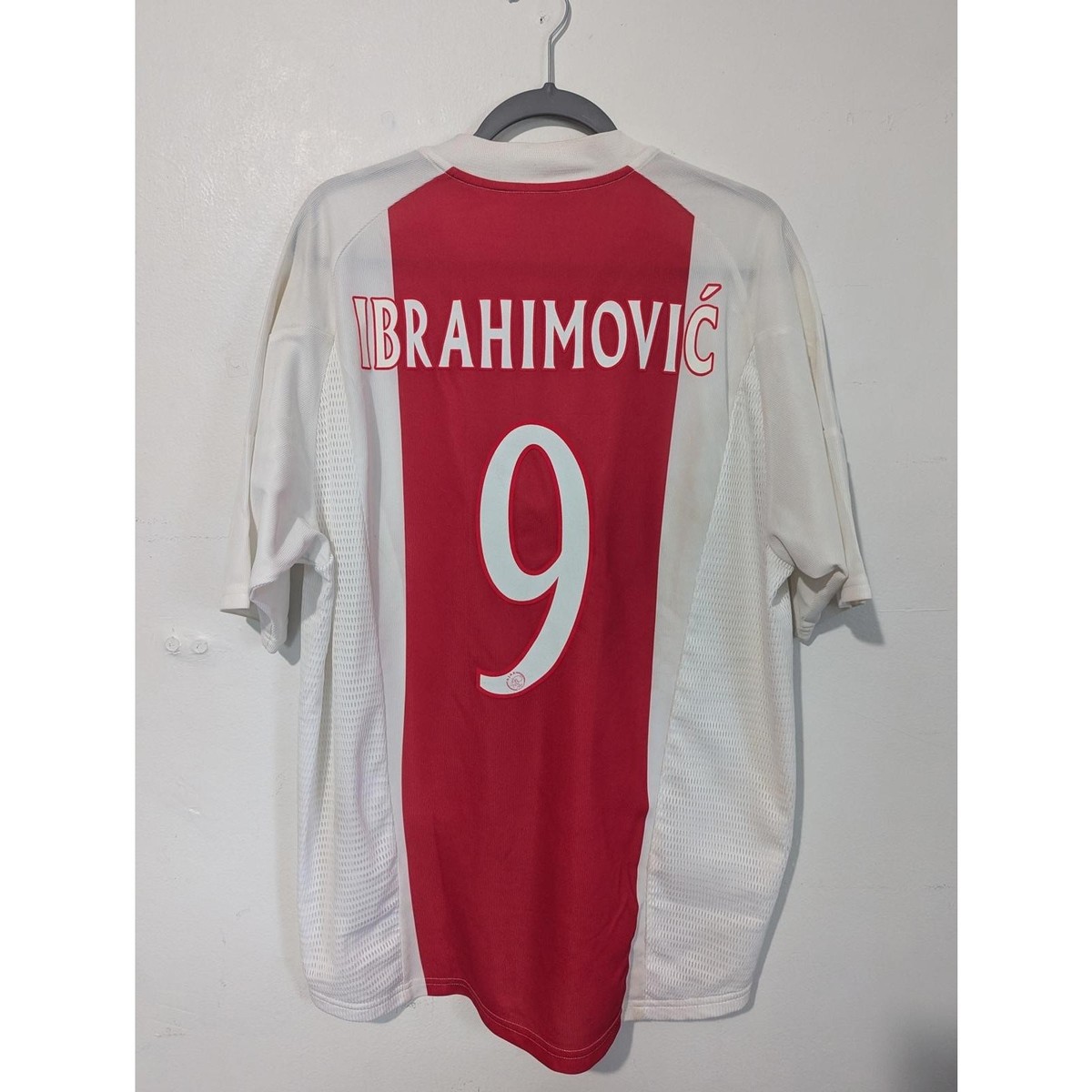 Ajax 2003-04 Home Zlatan Ibrahimovic Jersey Men L Authentic
