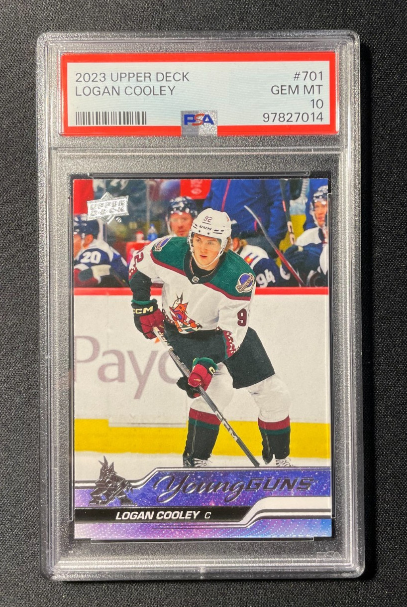 2023-24 Upper Deck Extended Series - Young Guns Logan Cooley #701 (RC) - PSA 10