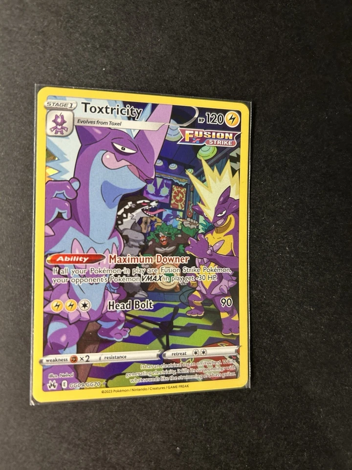 Pokemon Karte Toxtricity Riffex Zenit der Könige illustration Rare GG09/GG70 - Bild 3 von 4