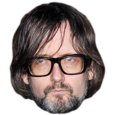 Jarvis Cocker Promi Maske, flaches Kartengesicht, Kostüm Maske