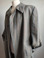 Trench vintage OVER COAT 42 44 100% pura lana tweed DUNN&CO Ballantyne Scozia
