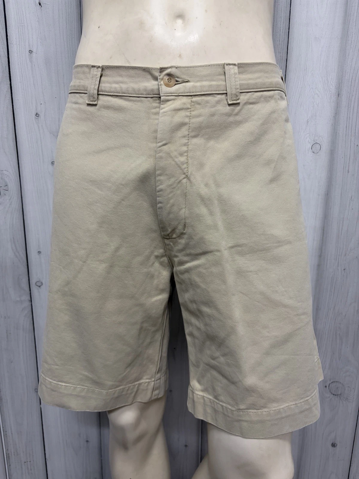 Timberland Stratham Twill Beige Mens Chino Cotton Shorts Regular Slim 36 / 50