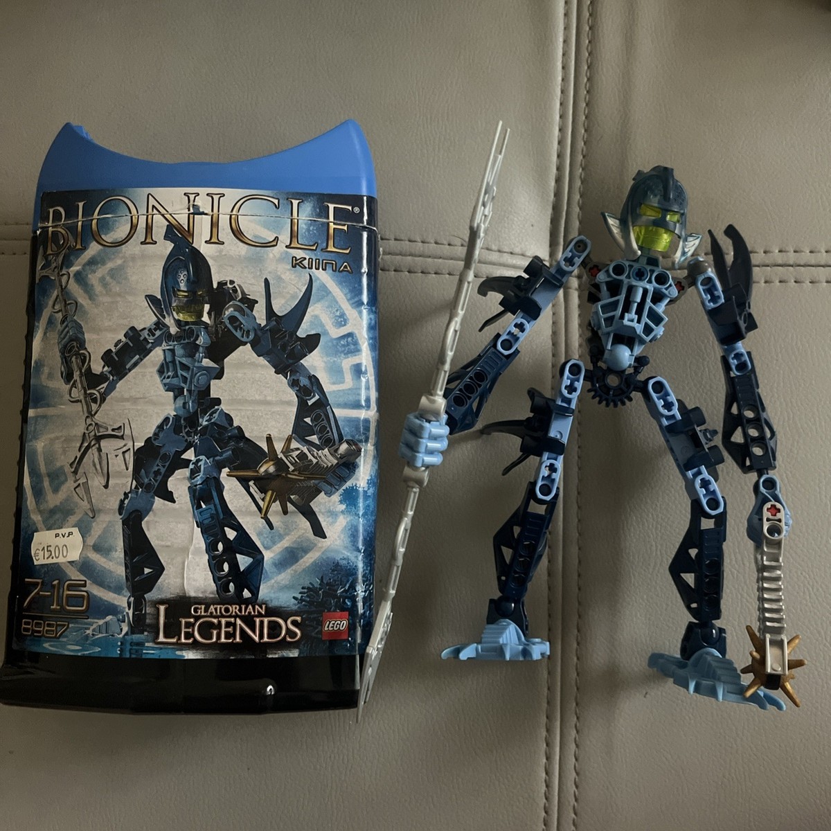 RARE EUROPEAN CANISTER LEGO BIONICLE Kiina 8987 100% Complete