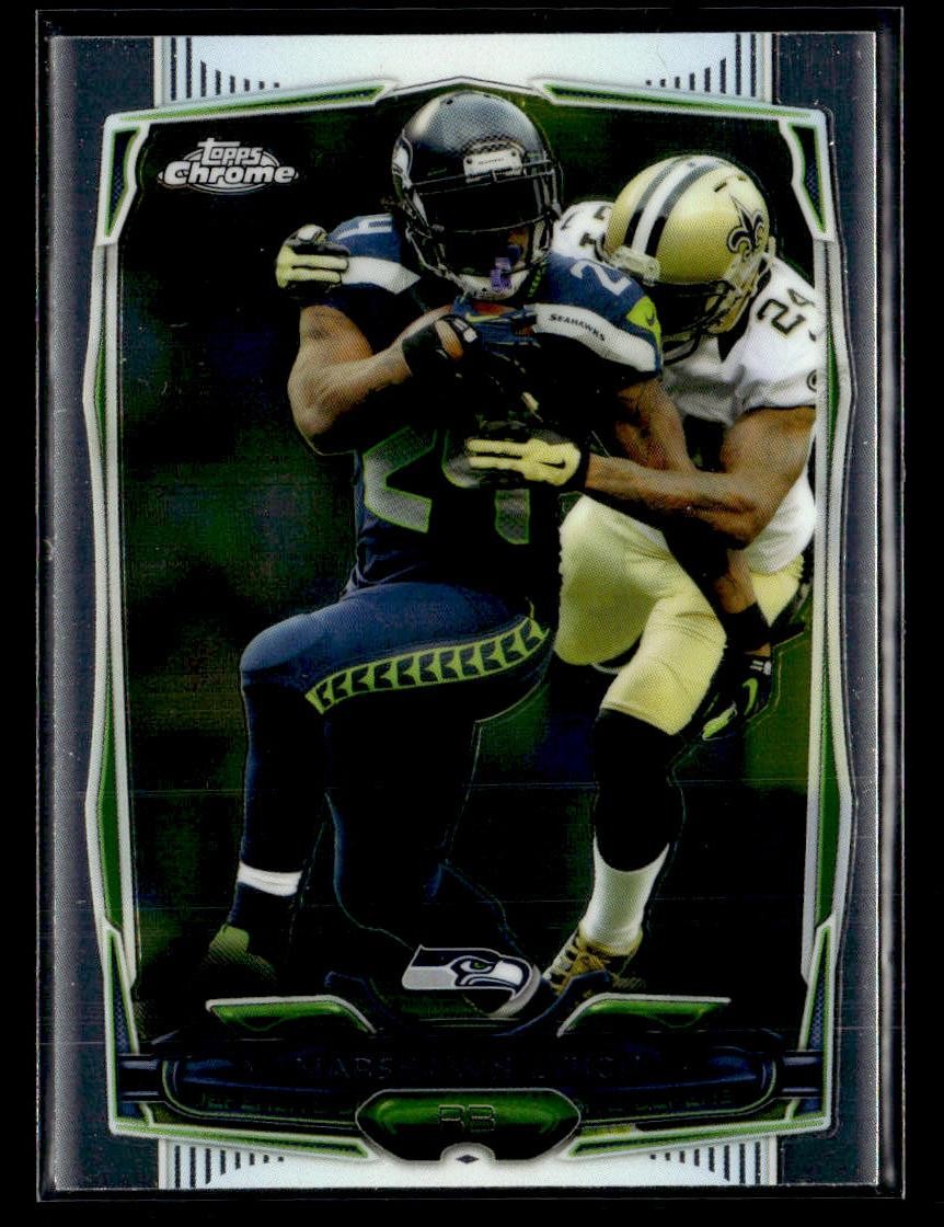 2014 Topps Chrome #61 Marshawn Lynch Card Seattle Seahawks