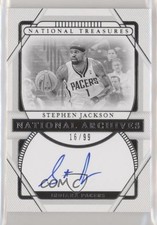 2020-21 Panini National Treasures Archives Ink 16/99 Stephen Jackson Auto s3g
