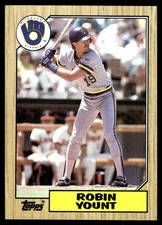 Robin Yount 1987 Topps #773 Brewers MLB READ FREE SHIPPING AutographDen
