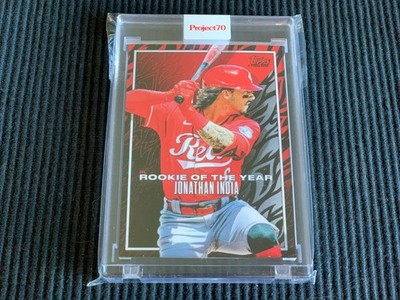 2022 TOPPS PROJECT 70 #922 JONATHAN INDIA / TYSON BECK *ENCASED ART*  REDS