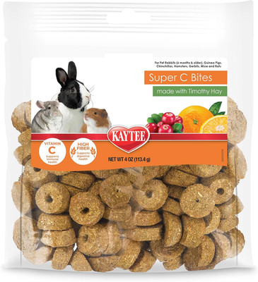 Super C Bites Treat for Pet Guinea Pigs, Adult Rabbits, Chinchillas, and Other S